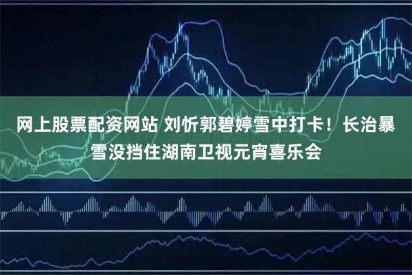 网上股票配资网站 刘忻郭碧婷雪中打卡！长治暴雪没挡住湖南卫视元宵喜乐会